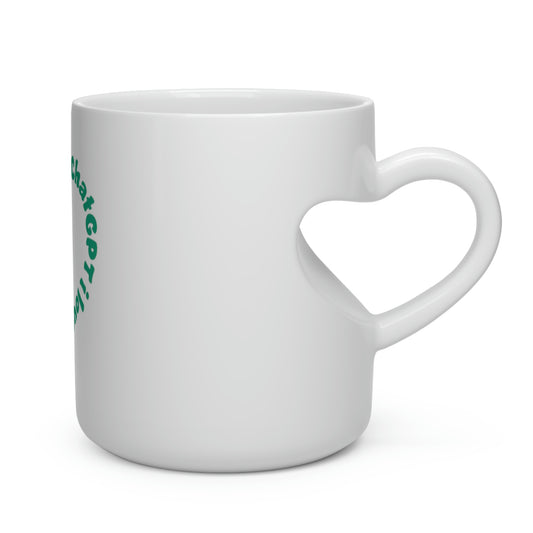 I love ChatGPT Heart Shape Mug - Valentine's Collection