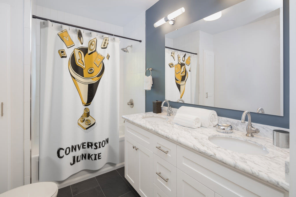 Shower Curtain For True Digital Marketing Experts - Conversion Junkie Style